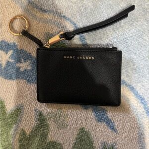 Marc Jacobs Black Leather Keychain Pouch